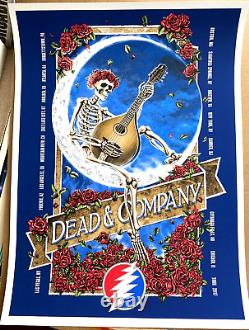 RARE DEAD & AND COMPANY 2017 VIP TOUR AP POSTER S/N #/3100 camden boston chicago