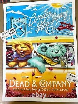 RARE DEAD & AND COMPANY BB&T Camden NJ 2018 SCREEN PRINT AP POSTER S/N #/600