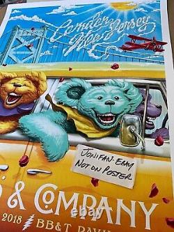 RARE DEAD & AND COMPANY BB&T Camden NJ 2018 SCREEN PRINT AP POSTER S/N #/600