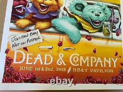 RARE DEAD & AND COMPANY BB&T Camden NJ 2018 SCREEN PRINT AP POSTER S/N #/600