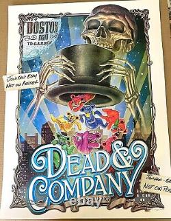 RARE DEAD & AND COMPANY TD GARDEN Boston MA 2017 SCREENPRINT AP POSTER S/N #/600