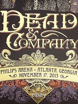 RARE Dead and Company Poster Justin Helton Status Serigraph 2015 Atlanta S/N