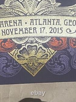 RARE Dead and Company Poster Justin Helton Status Serigraph 2015 Atlanta S/N