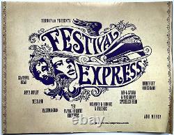 RARE FESTIVAL EXPRESS 2003 Film Poster Grateful Dead, Joplin, The Band 1970