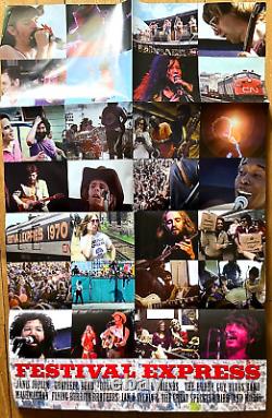 RARE FESTIVAL EXPRESS 2003 Film Poster Grateful Dead, Joplin, The Band 1970