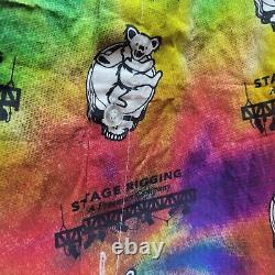 RARE GRATEFUL DEAD & COMPANY SUMMER TOUR 2019 STAGE RIGGING TIE DYE SHIRT Sz M