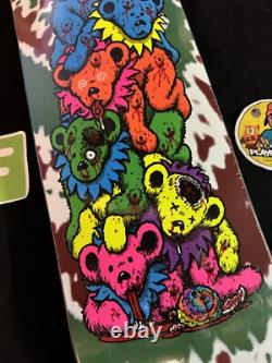 RARE Grateful Dead Bears Sean Cliver Strangelove Screened Skateboard Deck
