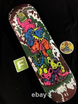 RARE Grateful Dead Bears Sean Cliver Strangelove Screened Skateboard Deck