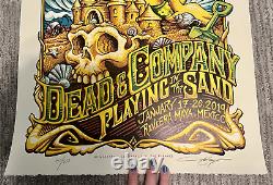 RARE! Grateful Dead & Company Playing In The Sand 2019 Poster by AJ Masthay S/N