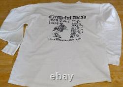 RARE Grateful Dead Original 1984 Fall Tour Long-sleeved Shirt