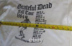 RARE Grateful Dead Original 1984 Fall Tour Long-sleeved Shirt