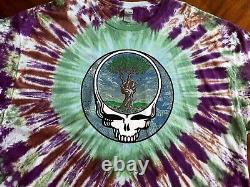 RARE! Grateful Dead Size 3XL Peace Sign Tree EMEK ARTMAN Tie Dye Shirt NWOT