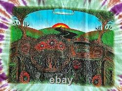 RARE! Grateful Dead Size 3XL Peace Sign Tree EMEK ARTMAN Tie Dye Shirt NWOT