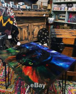 RARE Grateful Dead Steal Your Face Tie-Dye Record Table Jerry Garcia psychedelic