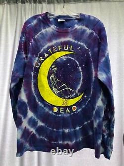 RARE Grateful Dead Tie-Dye Long-Sleeve Shirt CRESCENT MOON