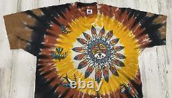 RARE Grateful Dead Vintage 1990 Tour Southwest Thunderbird Tie Dye T-Shirt LG