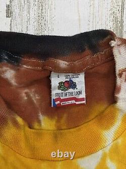 RARE Grateful Dead Vintage 1990 Tour Southwest Thunderbird Tie Dye T-Shirt LG
