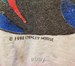 RARE Grateful Dead Vintage 1998 Stanley Mouse T-Shirt T Shirt Touch of Gold XL