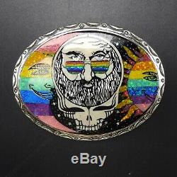 RARE Ltd Edition DAVID FREELAND Jerry Garcia GRATEFUL DEAD Opal Rainbow BUCKLE