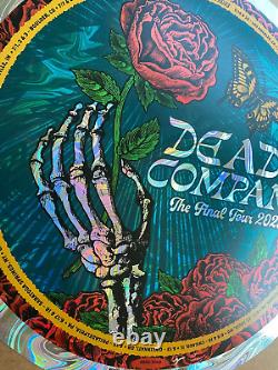 RARE SWIRL FOIL Dead And Company Final 2023 Tour Poster S/N #/3100 San Francisco