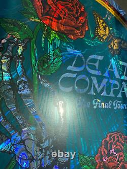 RARE SWIRL FOIL Dead And Company Final 2023 Tour Poster S/N #/3100 San Francisco