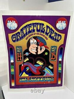 RARE The Grateful Dead Vintage Poster 1971 1996 SIGNED Gary Grimshaw 62/500