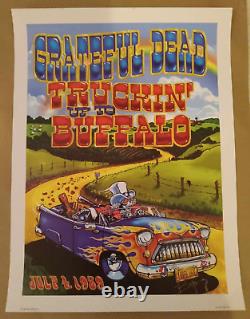 RARE Truckin' Up to Buffalo Poster Grateful Dead Biffle 1989 Dead and Co Garcia