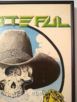 RARE VINTAGE 1977 Michael Priest Grateful Dead Manor Downs Concert Poster