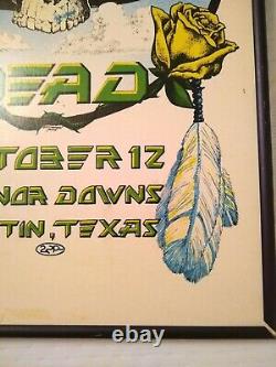 RARE VINTAGE 1977 Michael Priest Grateful Dead Manor Downs Concert Poster