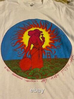 RARE VINTAGE 1987 T Summer of Love 20th Annv Garcia Grateful Dead SZ XL 21X28 SS