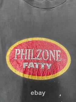 RARE VINTAGE GRATEFUL DEAD PHIL LESH PHILZONE FATTy SHIRT XL PHILLY BLUNT