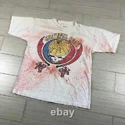 RARE Vintage 1992 Grateful Dead Dancing Skeletons T-Shirt Size XLarge
