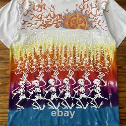 RARE Vintage 1992 Grateful Dead Skeleton All Over Print