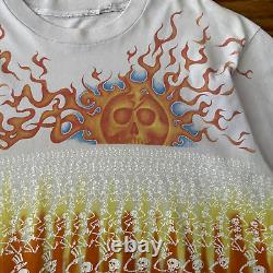 RARE Vintage 1992 Grateful Dead Skeleton All Over Print