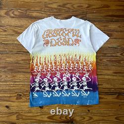 RARE Vintage 1992 Grateful Dead Skeleton All Over Print