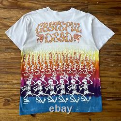 RARE Vintage 1992 Grateful Dead Skeleton All Over Print