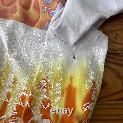 RARE Vintage 1992 Grateful Dead Skeleton All Over Print