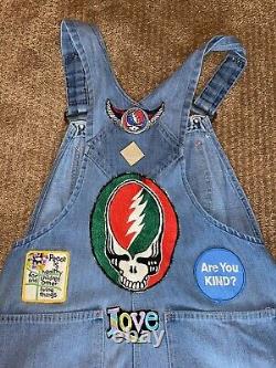 RARE Vintage 70s Grateful Dead Overalls Funk And Flash Patches T Shirt Big Mac