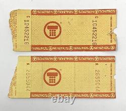 RARE Vintage 80's GRATEFUL DEAD Band Ticketron Concert Ticket Stubs! NEW YORK