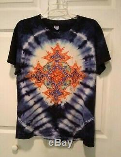 RARE Vintage 80s Mikio Grateful Dead Tie Dye T-Shirt S/S Double Sided Mens L