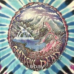 RARE Vintage GRATEFUL DEAD 1992 Summer Tour XL T Shirt Tie Dye Ocean Skeleton