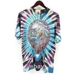 RARE Vintage GRATEFUL DEAD 1992 Summer Tour XL T Shirt Tie Dye Ocean Skeleton