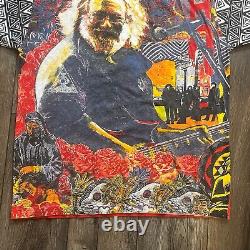 RARE Vintage Grateful Dead Jerry Garcia Heaven Smiles 1995 AOP All Over Shirt XL