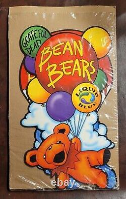RARE Vintage Grateful Dead Liquid Blue Tie Dye Advertising Store Display Bears