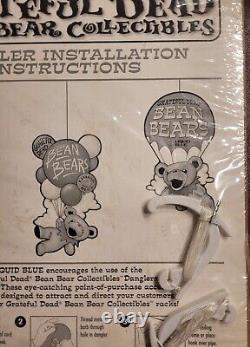 RARE Vintage Grateful Dead Liquid Blue Tie Dye Advertising Store Display Bears