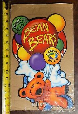 RARE Vintage Grateful Dead Liquid Blue Tie Dye Advertising Store Display Bears