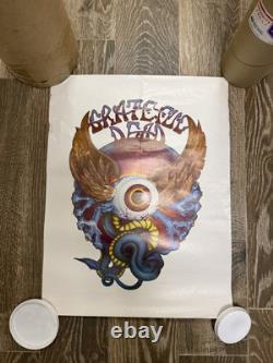 RARE Vintage Grateful Dead Stanley MouseFlying Eye Original Poster Print 1980s