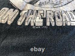 RARE Vintage Grateful Dead Tee ON THE ROAD 1977 Concert T-Shirt Single Stitch