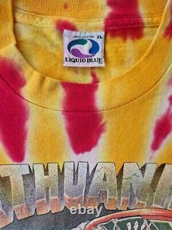 RARE! Vintage Lithuania x Grateful Dead Olympics 1992 T-Shirt, XL, Liquid Blue
