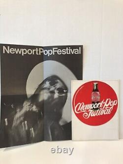 RARE Vintage grateful dead newport pop festival program Book Includes Poster'68